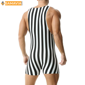 Samavia เสื้อกล้ามนักมวยปล้ำแบบกำหนดเองสำหรับผู้ชายชุดต่อสู้โลโก้แบบกำหนดเองระบายอากาศได้ดี - Product Image 3