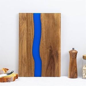 Haute qualité personnalisable moderne luxe Rectangle Acacia phénolique résine époxy bloc de coupe planche à découper en bois pour la maison - Product Image 4