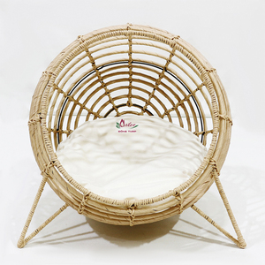 Casa de mascotas de jacinto de agua tejida a mano de Vietnam, nido cómodo para mascotas pequeñas y gatos de Artex Dong Thap - Product Image 6