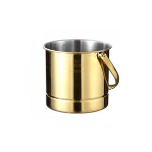 Seau à glace en acier inoxydable de qualité supérieure avec poignée et pinces, double paroi isolée, garde la glace congelée, idéal pour les bars et les fêtes - Product Image 2