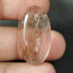 หินควอทซ์คริสตัลทับทิมธรรมชาติอัญมณีสังเคราะห์สีทองแบบหลวมคุณภาพสูงสำหรับการทำเครื่องประดับ - Product Image 1