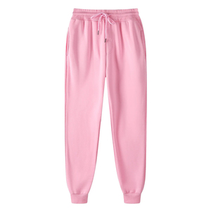 Logo personnalisé hommes taille haute décontracté Gym Jogging Sportswear nouveau coton polaire Joggers Joggers pantalon coupe ample plaine pantalons de survêtement - Product Image 3