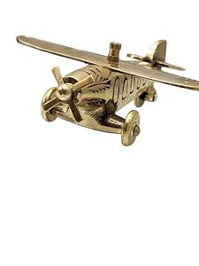 Moderne Miniature Laiton-fini Vintage Classique Avion Jet Stand HomeOffice Table Bureau Décor Showpiece Cadeau pour Présentations - Product Image 3
