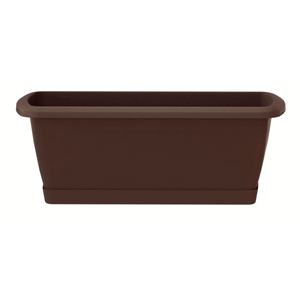 Fioriera in plastica Respana marrone, 78,6 (lunghezza) x 18,4 (larghezza) x 14,5 (altezza) cm - Product Image 1