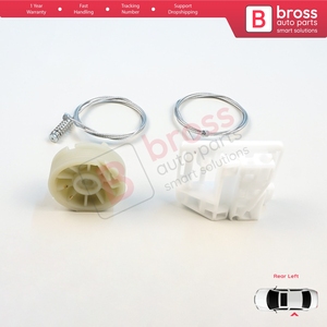 Kit de réparation de lève-vitre arrière gauche BWR272 pour Megane MK2 2002-2008 4/5 portes 8200028070 - Product Image 4