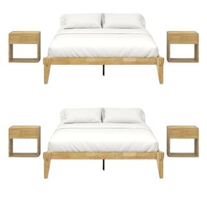 Lit Trosio en bois de teck Premium Quality Made Custom Furniture Indonesia pour Hotel villa Apartment - Product Image 6