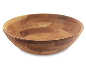 Tazón de Ensalada Clásico de Madera Pulida de Lujo, Tazón de Sopa de Madera Natural Ligero de MULTI CRAFT - Product Image 1