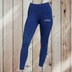 เลกกิ้งโยคะแบบเต็มตัว ผ้ายืดหยุ่นสูง ระบายอากาศได้ดี ผลิตจากผ้าสแปนเด็กซ์/โพลีเอสเตอร์  พร้อมโลโก้สั่งทำพิเศษ เอวยางยืด  มีตัวเลือกหลายระดับความหนา ดีไซน์เรียบง่าย - Product Image 2