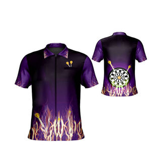 Offre Spéciale personnalisé Sublimation 100% Polyester Dart Jersey Hommes Vêtements Dart Polos Conception Pour Les Joueurs De Fléchettes - Product Image 5