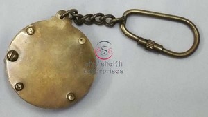 Alta calidad estilo moderno Latón chapado en oro espejo ojo de buey llavero bicicleta ciclo bolsa llavero decorativo Showpiece regalo artículo - Product Image 4