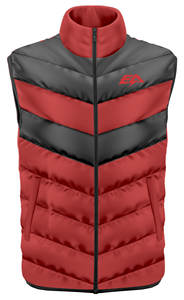 Veste bouffante sans manches en polyester 100% de haute qualité pour hommes, gilet en tissu tissé lavable, col montant, caractéristiques légères à capuche - Product Image 2