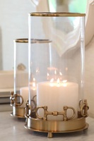 Bougeoir unique décoratif en métal nickelé pour la décoration de la maison Bougeoir fait main pour le support de bougie de pièce maîtresse de mariage