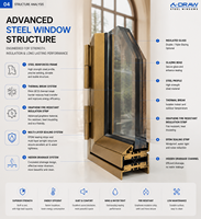 Ventana Francesa de Acero de Lujo con Diseño de Marco Estrecho, Fabricación Personalizada de Sistemas de Ventanas de Acero, Fabricante de Ventanas Francesas Personalizadas