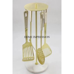 Factory Direct Supply Superior Quality Material Made Silver Color Finished With Gold Plated Flowers Designer Handles Cutlery Set - Product Image 3