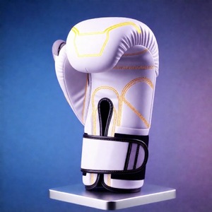 Premium Leather Training Gloves with Custom Embroidery Design and High Density Foam Padding for Gym and <b>Bag</b> Work - Product Image 3