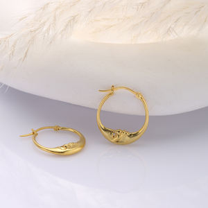 Pendientes de plata de primera ley con forma de Luna, aretes, plata esterlina 925, oro de 22 quilates, Estilo Vintage, turco, hecho a mano - Product Image 5