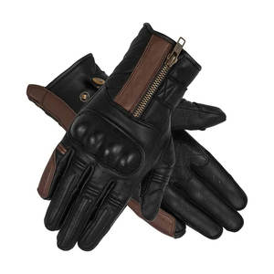 Gants de moto en cuir imperméables, hiver, thermiques, coupe-vent, chauds, doublés, compatibles écran tactile, paume antidérapante, réglables, sport - Product Image 4