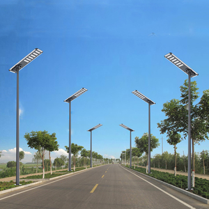 Lampadaire Solaire LED Extérieur Tout-en-un Haute Luminosité 150W 200W 250W 300W avec LED Bleue Latérale et Télécommande - Product Image 5