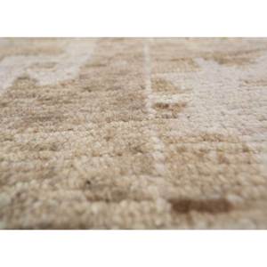 Alfombra Afgana Tejida a Mano en Color Beige Marrón con Patrón Geométrico para Sala de Estar, Rectangular, para Pasillo, Tamaño 9x12, Re-1167 - Product Image 3