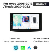 MEKEDE DUDUAUTO Autoradio Android Lecteur DVD Multimédia Stéréo pour Chevrolet Aveo 2006-2012 Nexia 2020-2022 Car-play 4G