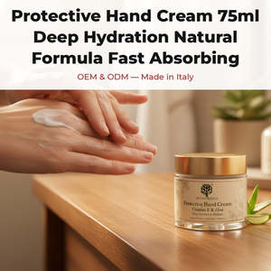 Crème pour les mains hydratante et protectrice 75ml Vegan Mini OEM Private Label Absorption rapide Formule naturelle Italie Lotion RedMoringa - Product Image 2