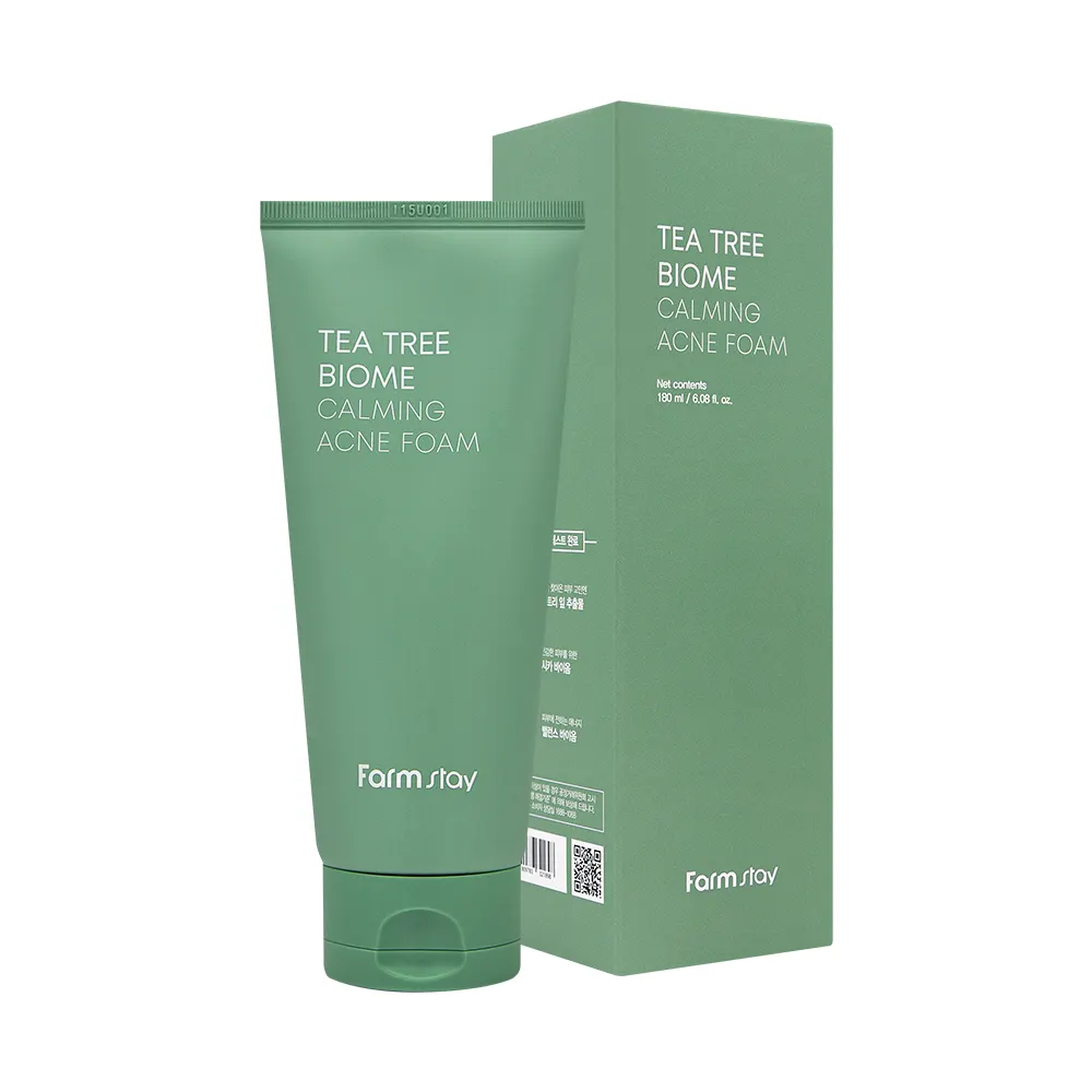Wholesale High Quality Korean Beauty Brand FARMSTAY Tea Tree Biome Calming Acene Cleanser skin balancing