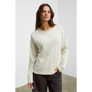 GRIMELANGE ROGUEBEL เสื้อยืดแขนยาวผ้าฝ้าย 100% สำหรับผู้หญิงทรงปกติ - Product Image 1