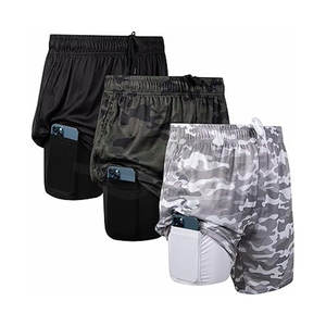 Short de course athlétique 2 en 1 pour homme, entrejambe de 7 pouces, short d'entraînement léger, entraînement, gym, jogging, fitness, sports de plein air - Product Image 1
