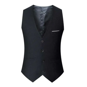 Chaleco para hombre, chaleco de estilo coreano, chaleco de traje, primavera y otoño 2024, nuevo estilo, moda británica, Chaleco Ajustado para hombre - Product Image 6