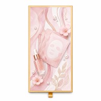 Boîte en carton rose doré pour cosmétiques, emballage cadeau pour sérum, crème, masque facial