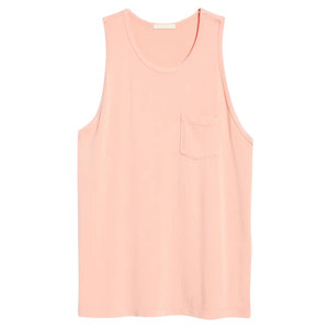 Camiseta sin mangas de estilo sin mangas de longitud regular para hombre, camiseta sin mangas transpirable y de secado rápido para hombre en color sólido - Product Image 5