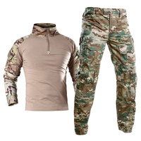 Lot de 2 Chemises Tactiques Camouflage Homme à Manches Longues pour Chasse en Extérieur – Uniforme de Nageur Aquatique – Ensemble Tactique Extérieur