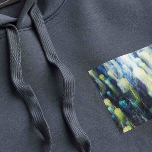 Sweat à capuche thermique en polyester de qualité supérieure pour homme, confortable toute la journée, sport, motifs imprimés élégants, techniques brodées pour l'hiver - Product Image 5