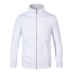 Veste à capuche zippée pour hommes personnalisée éponge vierge vêtements de sport de fitness imperméable coton motif solide automne 2026 - Product Image 2