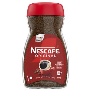 Café Instantáneo Nescafé Original 100g, Aroma Intenso, Sabor Suave, Café Liofilizado Premium para Venta al por Menor, Mayorista, Exportación, Paquetes a Granel - Product Image 1