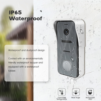 Timbre de Puerta Impermeable IP65 para Apartamento, Sistema de Intercomunicación Exterior con Cámara, Videoportero