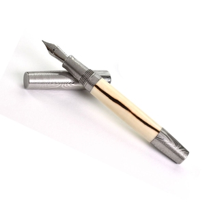 Stylo promotionnel exécutif en métal lourd personnalisé matériaux métalliques en acier inoxydable laiton cuivre titane damas stylo en acier - Product Image 5