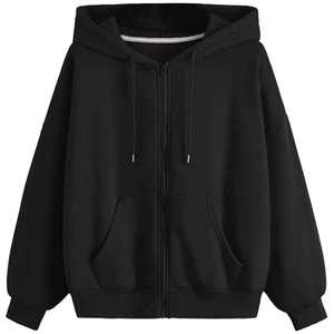 เสื้อมีฮู้ดผ้าฟลีซปักลายสำหรับทั้งชายและหญิงผ้ากันลมเป็นมิตรกับสิ่งแวดล้อมผ้าซิปมีฮู้ดสไตล์ฮิปฮอปสำหรับฤดูหนาวขายส่ง - Product Image 1