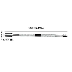 Empujadores de uñas para cutículas de acero inoxidable de cabeza pequeña de la mejor calidad en diferentes diseños - Product Image 6