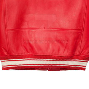 Blouson aviateur en cuir de haute qualité à la mode pour hommes 2025 meilleur design veste d'hiver pour hommes - Product Image 6