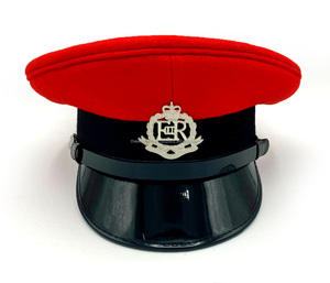 Gorras de uniforme personalizadas con insignia de hilo metálico, sombreros ceremoniales premium, coronas estructuradas, sombreros de alta calidad, proveedor mayorista al por mayor. - Product Image 4