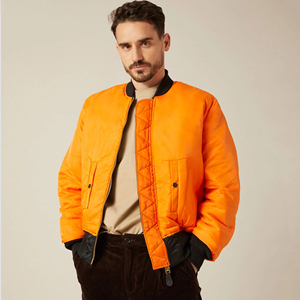 Chaqueta de bombardero de estilo callejero informal de buena calidad totalmente personalizada para hombre, chaqueta de bombardero ligera de nuevo diseño para hombre - Product Image 3