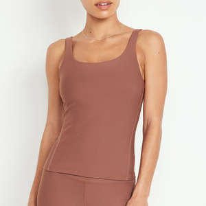 Chaleco deportivo informal para mujer al por mayor, camiseta sin mangas con logotipo personalizado para yoga, gimnasio, gimnasio, camiseta sin mangas de tela tejida Oem, chalecos para entrenar - Product Image 3