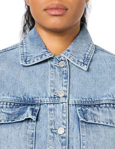 Manufacturer 100%Cotton Women's Casual Denim Jacket Fashion Denim Blouse Denim Jacket - Product Image 6