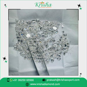 Certifié IGI Meilleure vente Excellente clarté SI1 VS1 Diamants fantaisie taille émeraude de couleur blanche à prix compétitif - Product Image 2