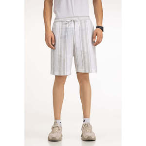 Shorts en coton 100% taille mi-haute, coupe classique, respirants et confortables, taille XXS, fermetures élastiques à la taille, logo, shorts en coton tricoté chaud - Product Image 2