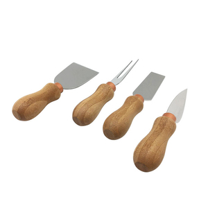 Ensemble de couteaux à fromage avec manche en bois Coupe-fromage en acier inoxydable Ensemble de couteaux à beurre - Product Image 3