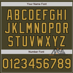 Camiseta de sóftbol unisex de dos botones con saludo de Oro viejo a rayas negra Oliva personalizada-Crea tu propia ropa de equipo - Product Image 6