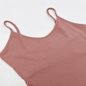 Équipement de musculation Fitness Débardeur pour femmes pour adultes Vêtements de fitness sur mesure Débardeur pour femmes en couleur unie Service OEM - Product Image 3