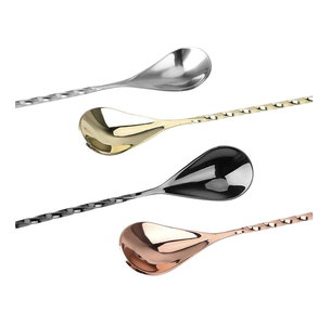 Nouveau design d'agitateur de bar Cuillère à mélanger en acier inoxydable pour agitateur de cocktail Outils de bar - Product Image 2